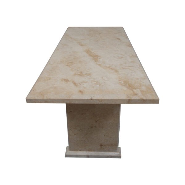 Light Yellow Limestone Table, TA-019