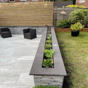 Black Stone Wall Coping (3cm thick)