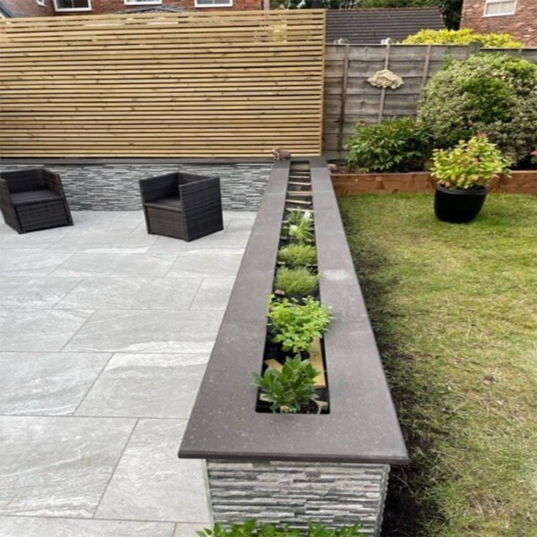 Black Stone Wall Coping (3cm thick)
