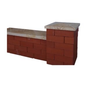 Dark yellow pier caps, coping & Wall Coping