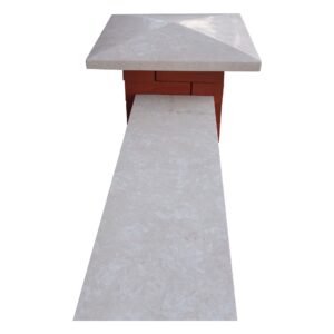 New white stone pier caps, coping & Wall Coping