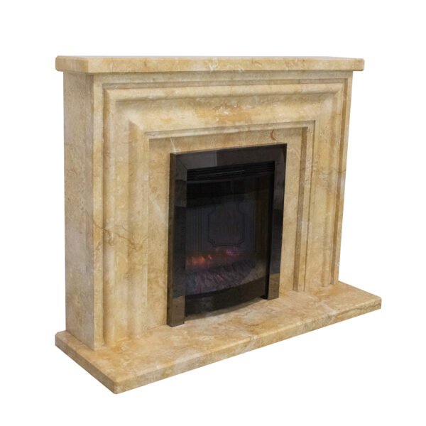 Dark Yellow Fireplace Surround - Image 2