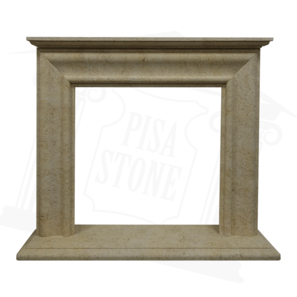 Light Yellow Limestone Fireplace Surround - Image 2