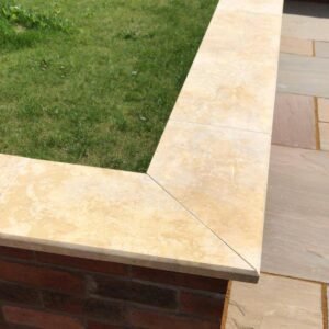 Dark yellow coping
