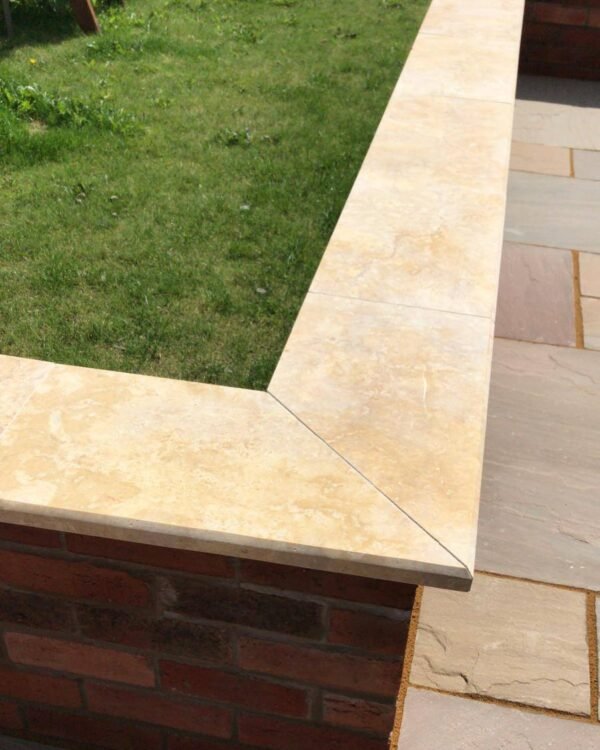 Dark yellow coping