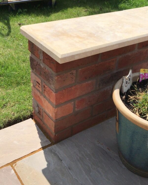 Dark yellow coping
