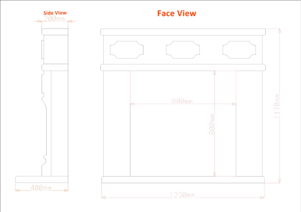 Modern Crema Fireplace Surround - Image 5