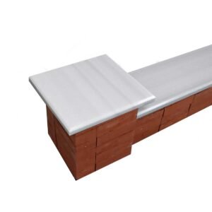 Light Grey Marble Wall Coping