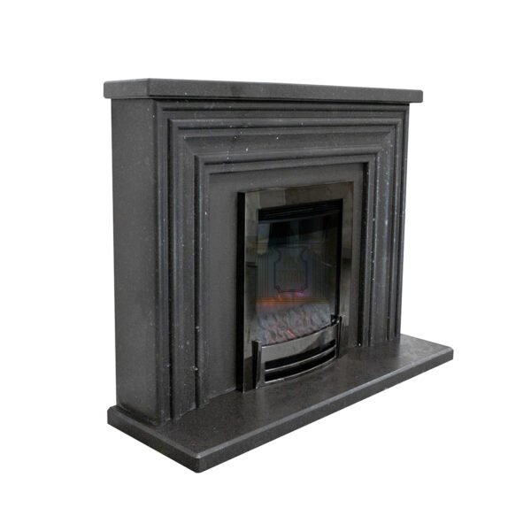 Black Basalt Fireplace Surround