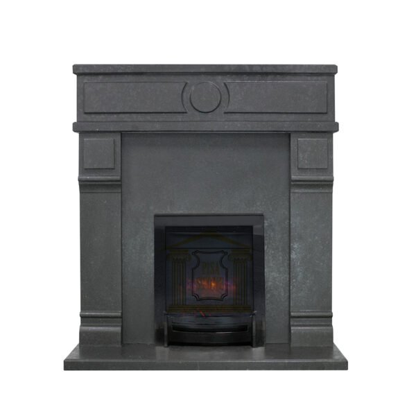Modern Black Fireplace Surround - Image 2