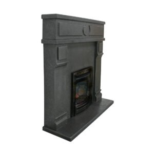 Modern Black Fireplace Surround