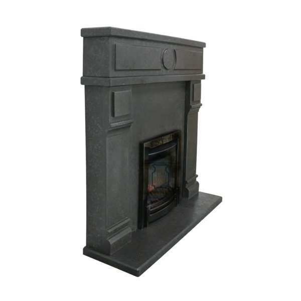 Modern Black Fireplace Surround