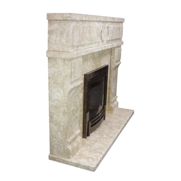 Modern Crema Fireplace Surround - Image 3