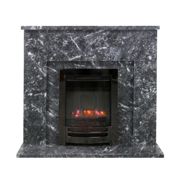 Grey Veined Marble Fireplace Surround