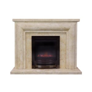 Classic Light Yellow Fireplace Surround