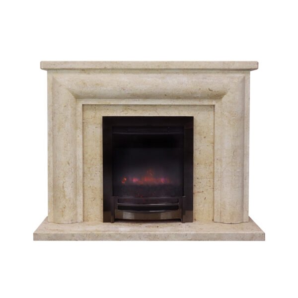 Classic Light Yellow Fireplace Surround