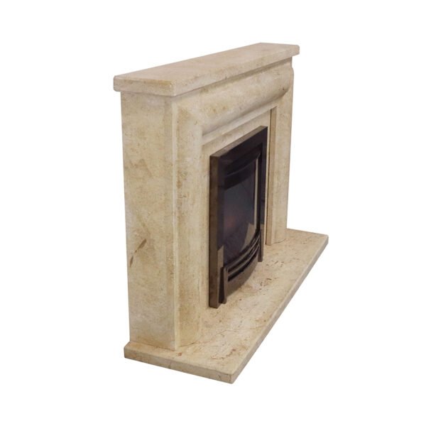Classic Light Yellow Fireplace Surround - Image 4