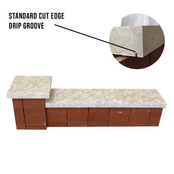 Crema Marfil Limestone Pier Caps 5cm - Image 6