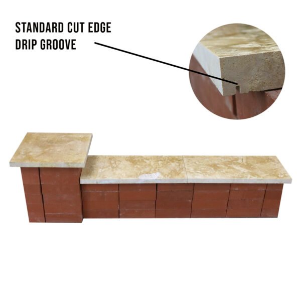 Dark yellow coping stone standard