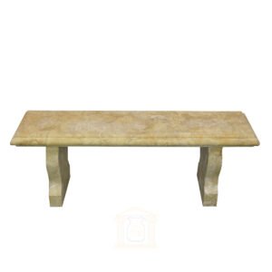 Yellow Limestone Garden Bench