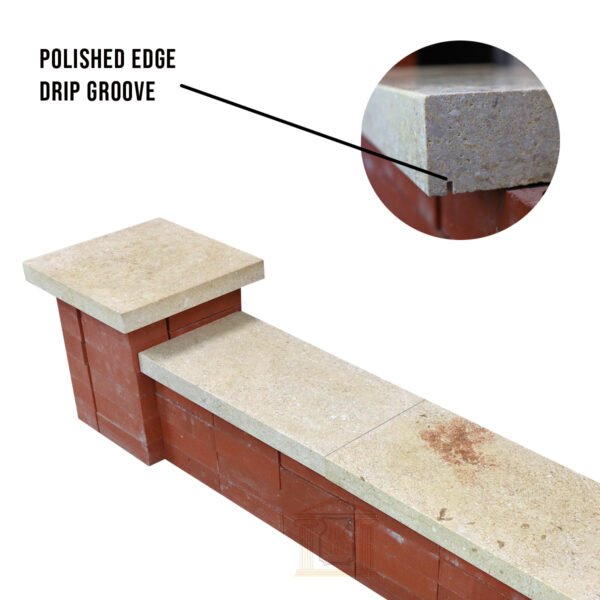 Light yellow coping stone Polished