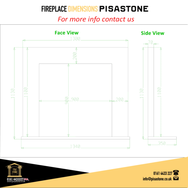 Pisa Fireplace Surround - Image 3