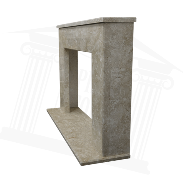 Square Stone Fireplace Surround - Image 6