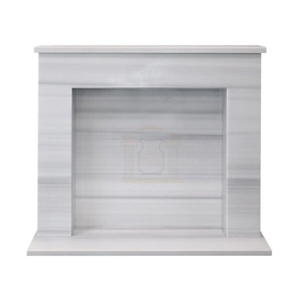 Light Grey Marble Fireplace Surround - Image 2