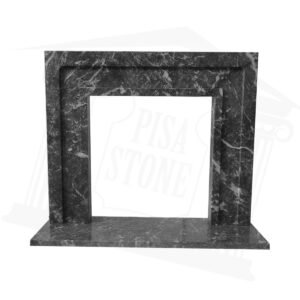 The Manhattan Dark Grey Marble Fireplace Surround