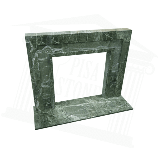 The Manhattan Green Marble Fireplace Surround - Image 3
