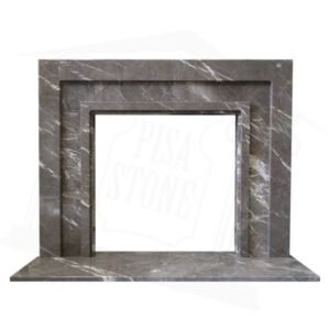 The Manhattan Karaman Grey Marble Fireplace Surround