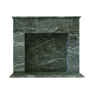 Green Veined Marble Fireplace Surround