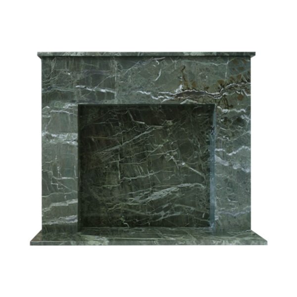 Green Veined Marble Fireplace Surround
