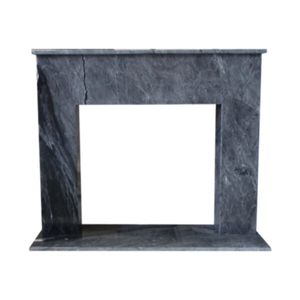 Dark Grey Marble Fireplace Surround - Image 3