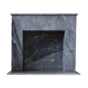 Dark Grey Marble Fireplace Surround