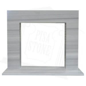 Elite Light Grey Marble Fireplace Surround
