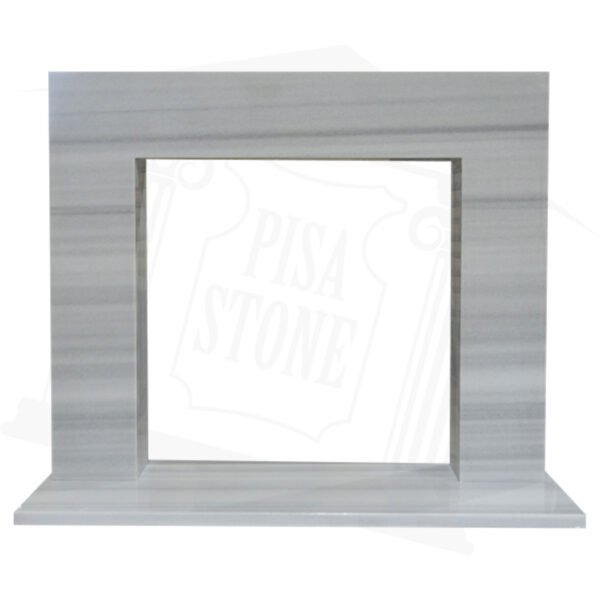 Elite Light Grey Marble Fireplace Surround
