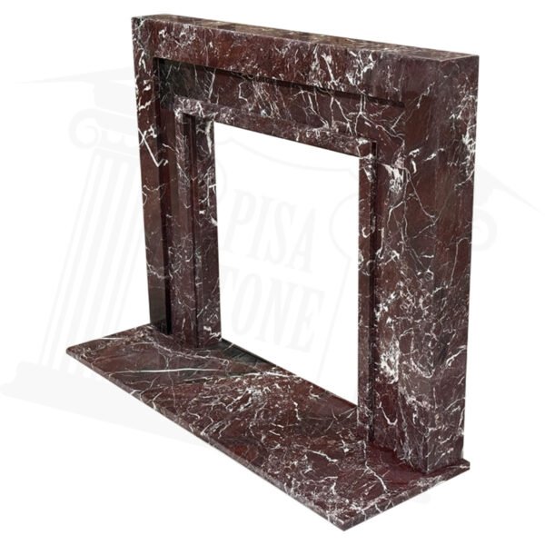 The Manhattan Rosso Levanto Fireplace Surround - Image 2