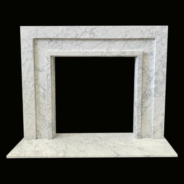 The Manhattan Carrara Marble Fireplace Surround - Image 4