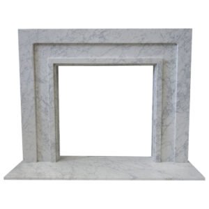 The Manhattan Carrara Marble Fireplace Surround