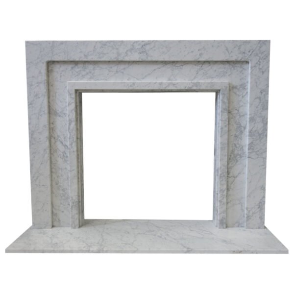 The Manhattan Carrara Marble Fireplace Surround