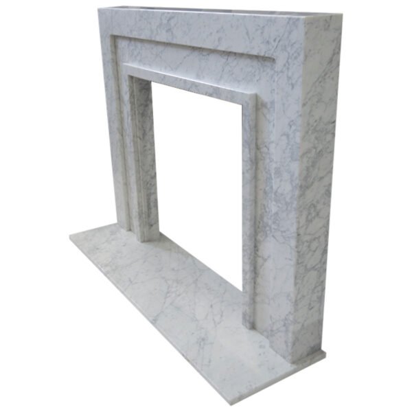 The Manhattan Carrara Marble Fireplace Surround - Image 6