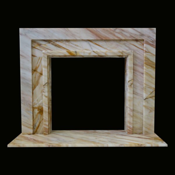 The Manhattan Golden Spider Marble Fireplace Surround - Image 2
