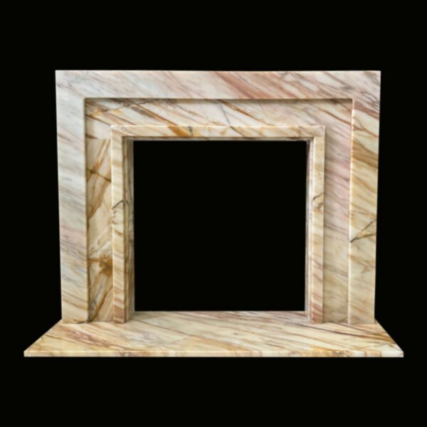 The Manhattan Golden Spider Marble Fireplace Surround - Image 11