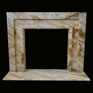 The Manhattan Golden Spider Marble Fireplace Surround