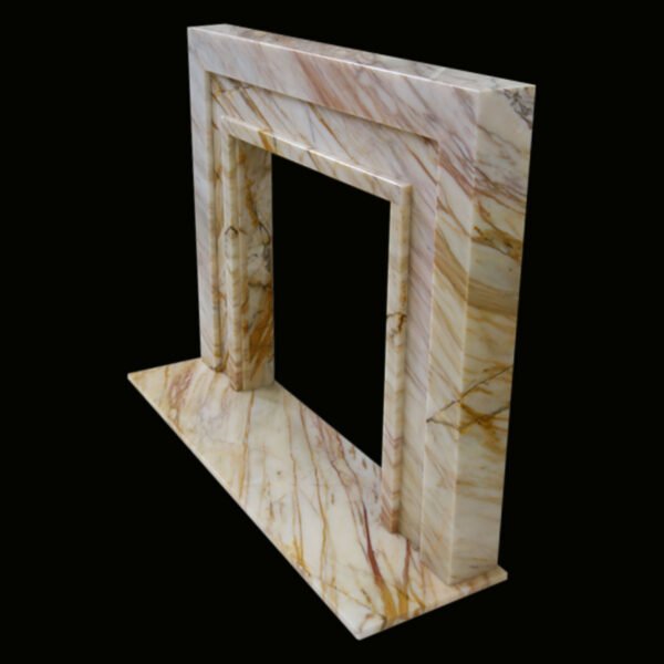The Manhattan Golden Spider Marble Fireplace Surround - Image 7