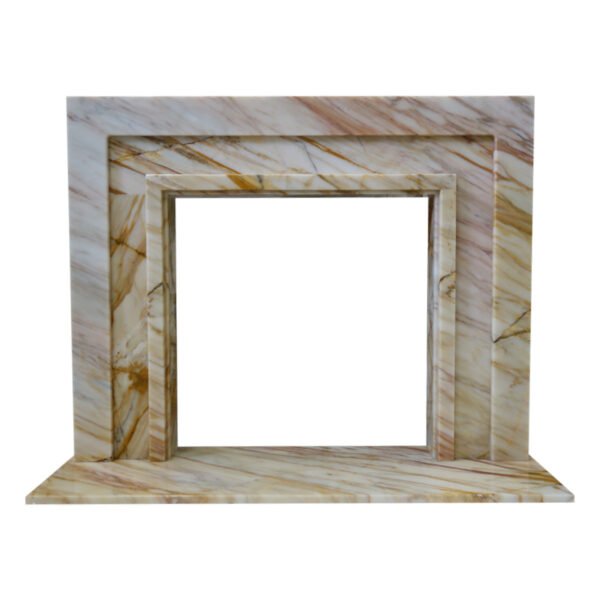 The Manhattan Golden Spider Marble Fireplace Surround - Image 10