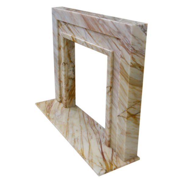 The Manhattan Golden Spider Marble Fireplace Surround - Image 9
