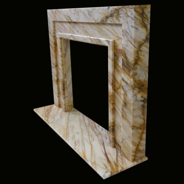 The Manhattan Golden Spider Marble Fireplace Surround - Image 8