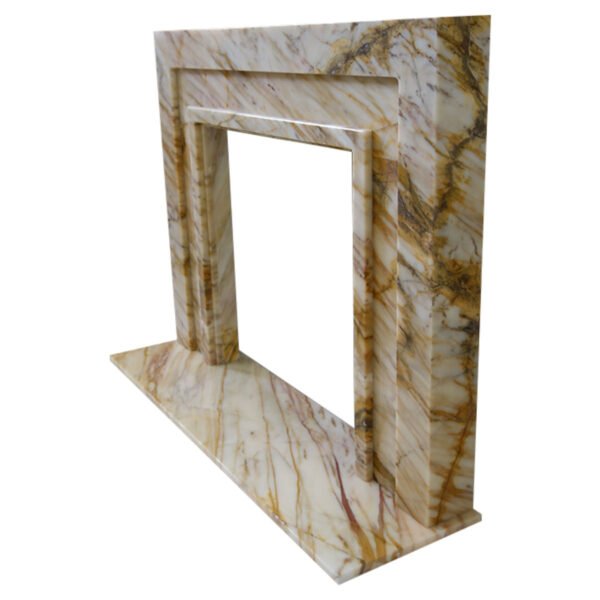The Manhattan Golden Spider Marble Fireplace Surround - Image 6